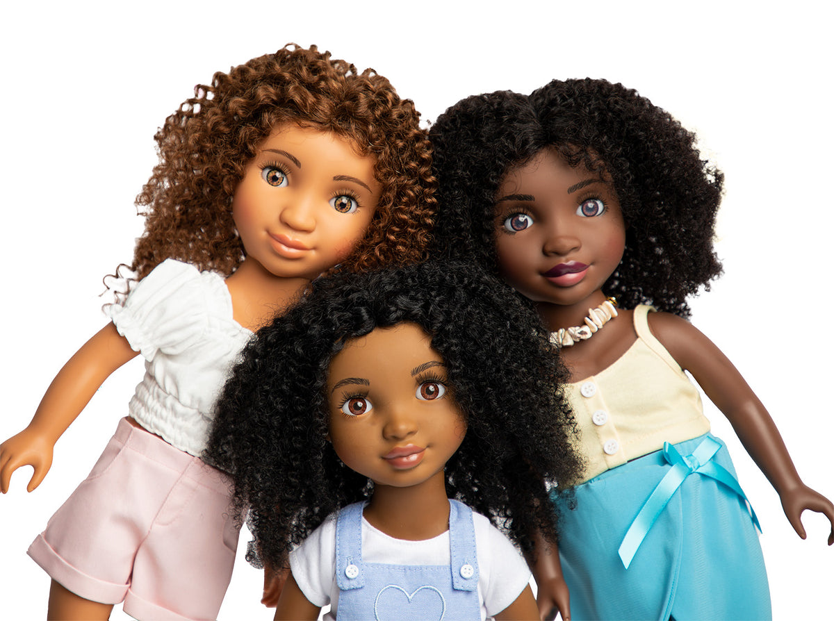 Restoring curly doll hair