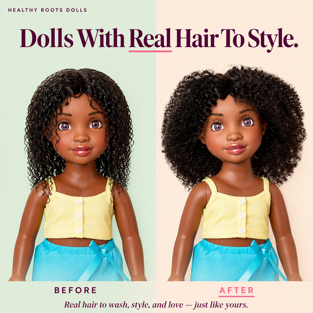 Healthy Roots Dolls: Gaïana + 5 Outfits (58% OFF)